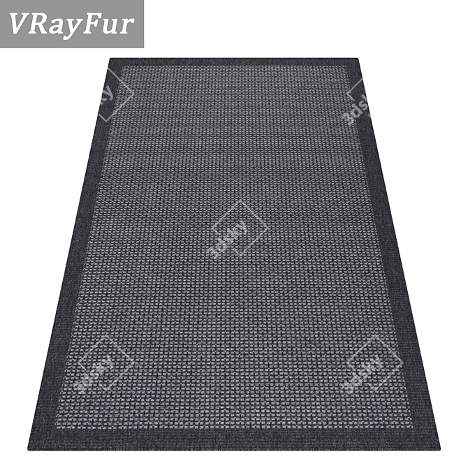 High-Quality Carpet Set: 3D Textured Carpets for Close and Distant Views 3D model image 2