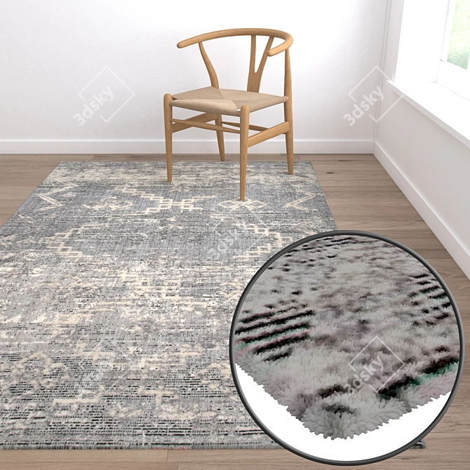 Versatile High-Quality Carpet Set 3D model image 5