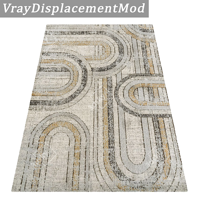 Luxury Carpet Set: 3 High-Quality Textured Carpets 3D model image 3