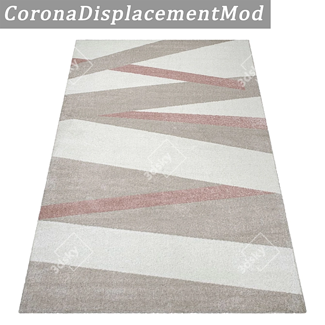 Luxury Carpet Set: 3 High-Quality Textured Carpets 3D model image 4