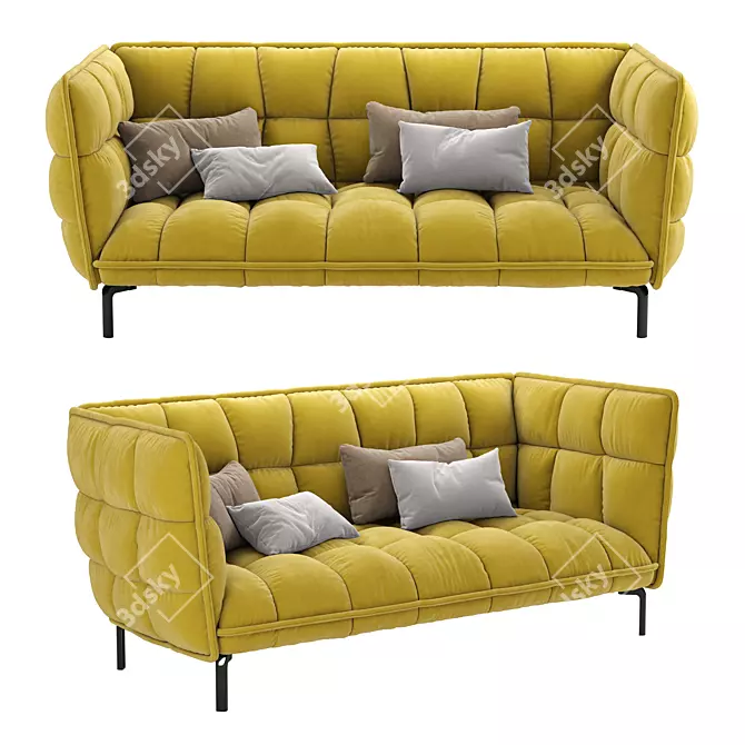 Incredible Hulk Sofa: Powerful Comfort for Your Living Room 3D model image 1
