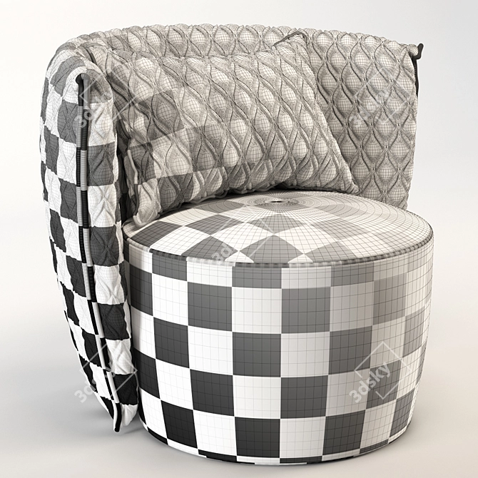 Leaf Comfort Armchair (Vittoria Frigerio) 3D model image 5