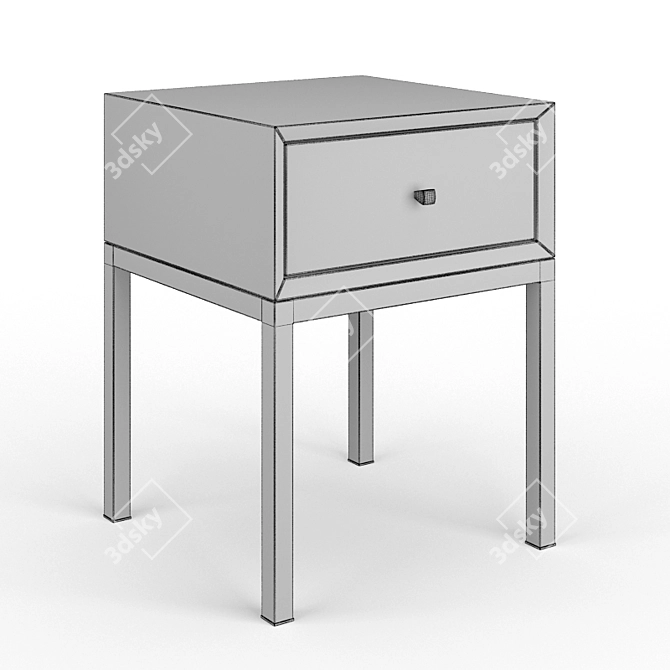 Elegant Brenna Side Table - Stylish and Functional 3D model image 2