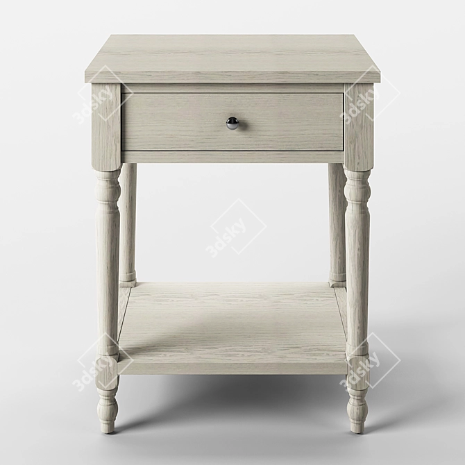 Siobhan Classic Accent Table 3D model image 1