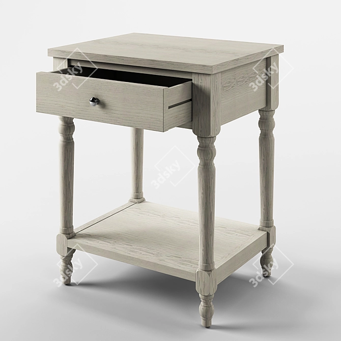 Siobhan Classic Accent Table 3D model image 2