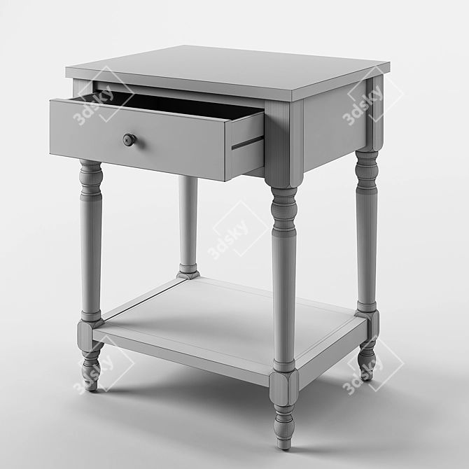 Siobhan Classic Accent Table 3D model image 3
