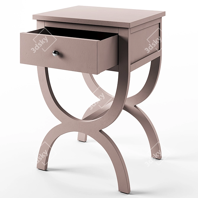 Classic Maxine Accent Table - Elegant and Functional 3D model image 2