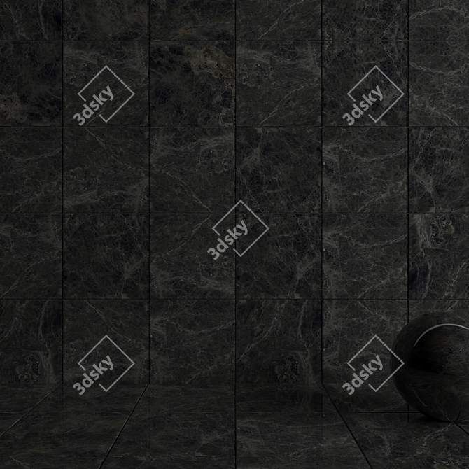 Alpha Anthracite Wall Tiles: Modern Multi-Texture Design 3D model image 3