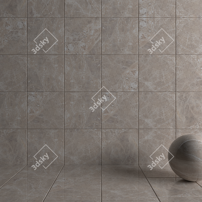 Alpha Beige Wall Tiles- High Definition Multi-texture 3D model image 3