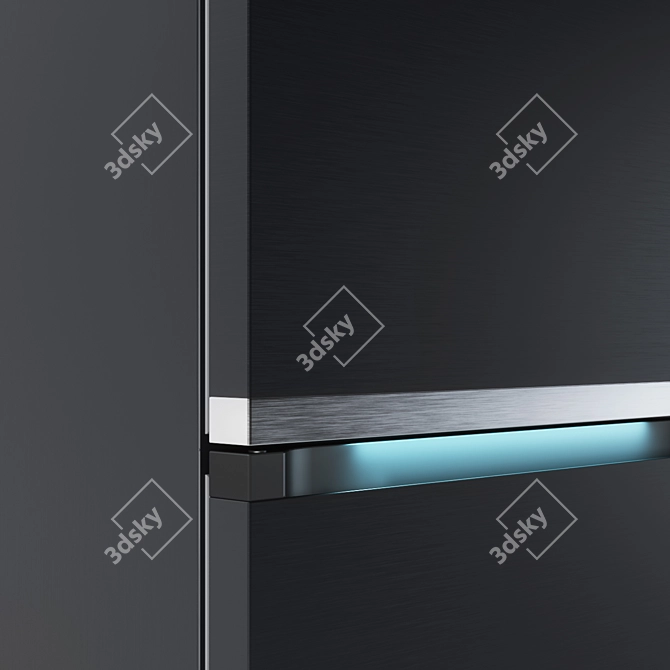 Samsung Classic Fridge Freeze - Sleek and Spacious 3D model image 2