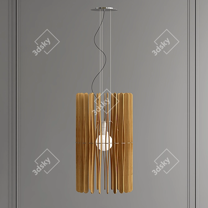 Sleek Suspension Light: Stick 3D model image 1