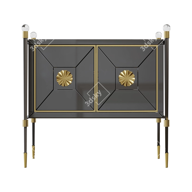 Elegant Glamour Buffet Rider 3D model image 2