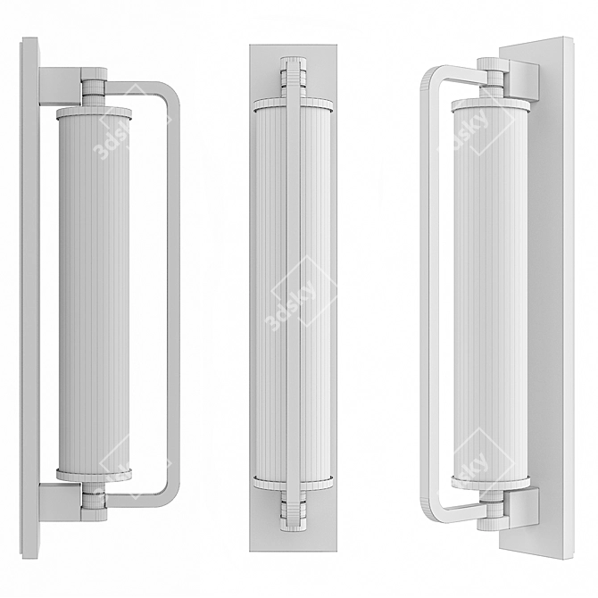 Elegant Keeley Tall Pivoting Sconce 3D model image 2