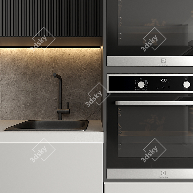 Multi-functional Kitchen Appliance Set 3D model image 3