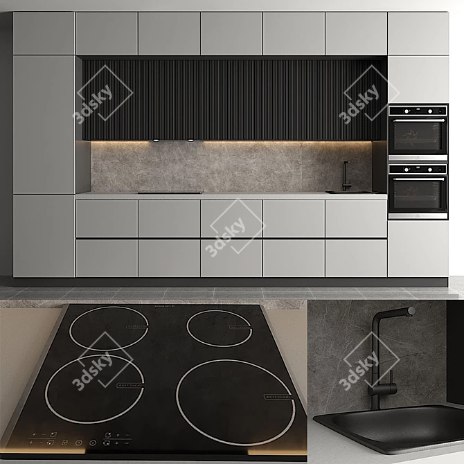 Multi-functional Kitchen Appliance Set 3D model image 6