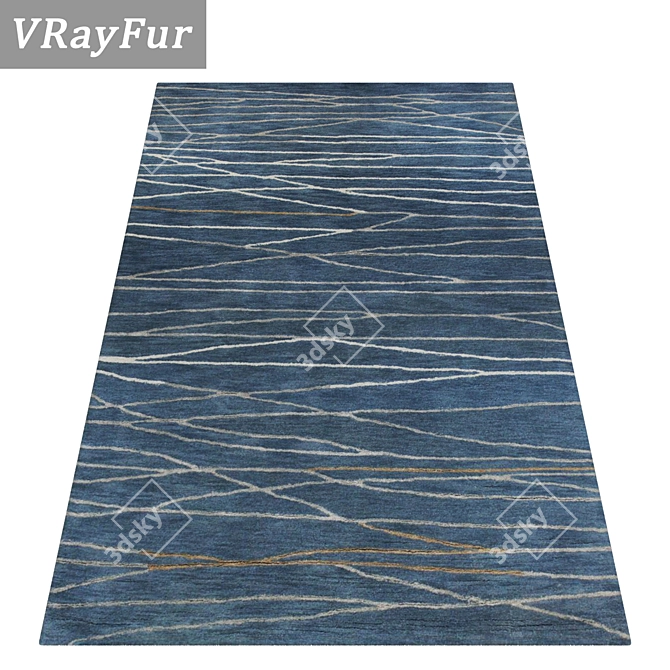 Luxury Rug Set: High-Quality Textures 3D model image 2