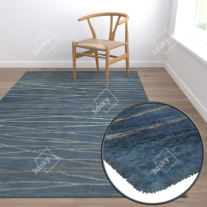 Luxury Rug Set: High-Quality Textures 3D model image 5