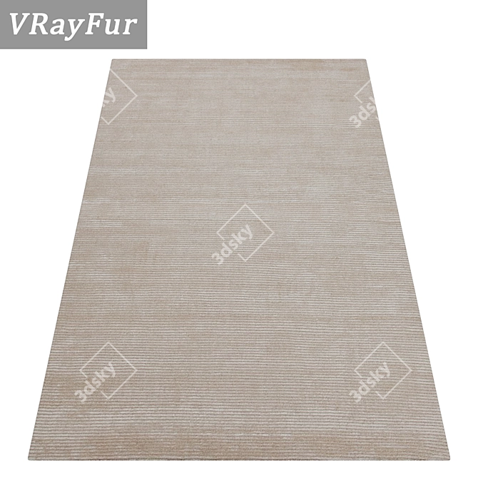 Versatile Carpet Set with High-Quality Textures 3D model image 2