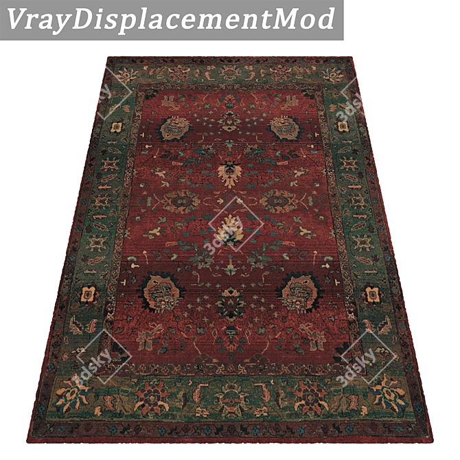 Designer Carpets Set 3D model image 3