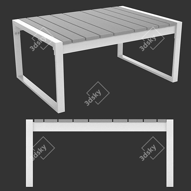 Outdoor Oasis Garden Table  3D model image 4