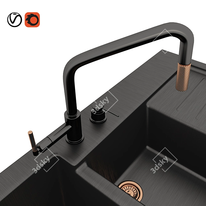 Luxe-Sink 2015: Vray+Corona Render 3D model image 4