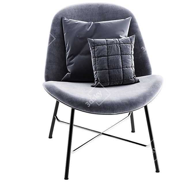 Luxury Comfort with LX690: The Ultimate Leolux Armchair 3D model image 2