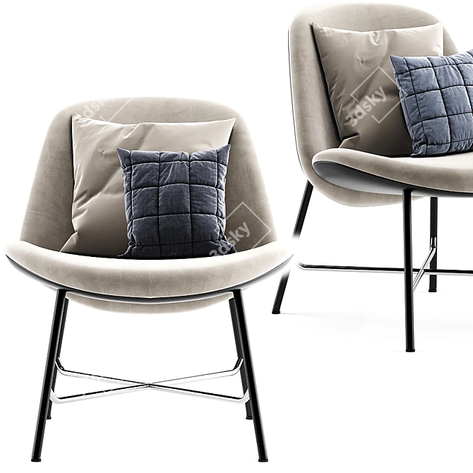 Luxury Comfort with LX690: The Ultimate Leolux Armchair 3D model image 3