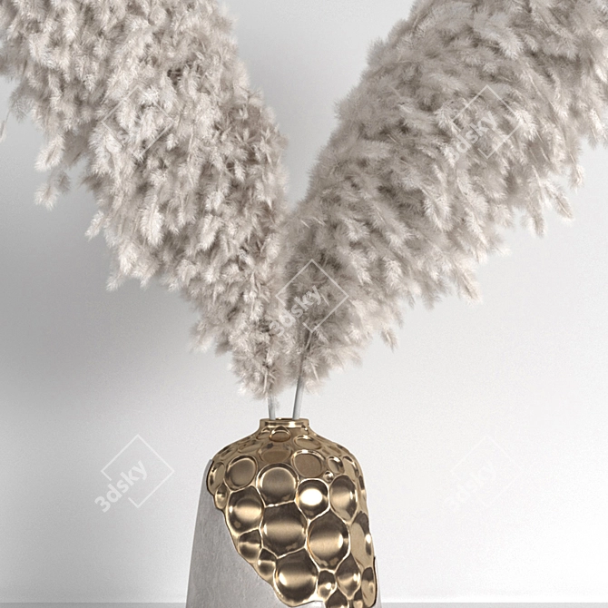 Soft Pampas: Feathered Elegance 3D model image 2