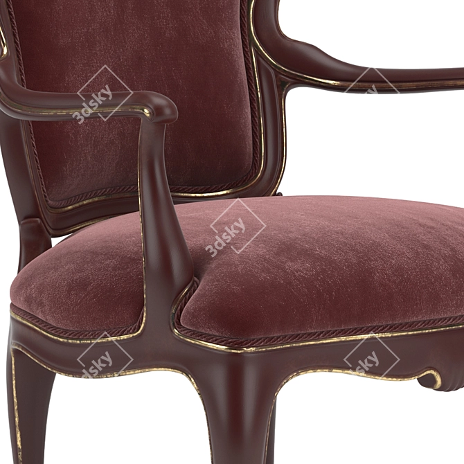 Luxury Canova Armchair 3D model image 2