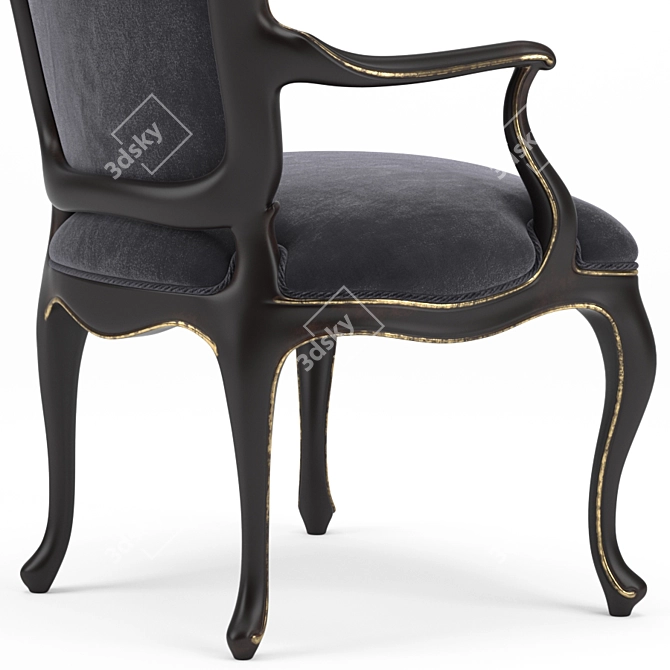 Luxury Canova Armchair 3D model image 4