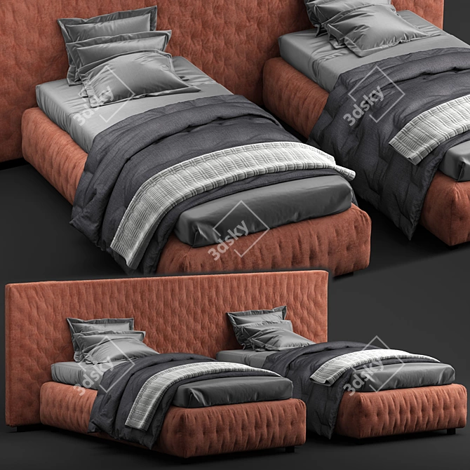 Elevate Your Sleep: Tuyo Bed 3D model image 1