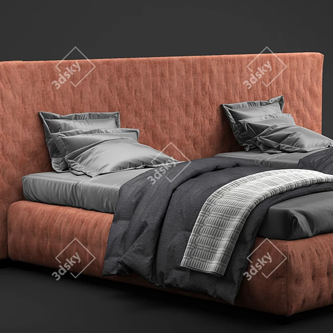 Elevate Your Sleep: Tuyo Bed 3D model image 3