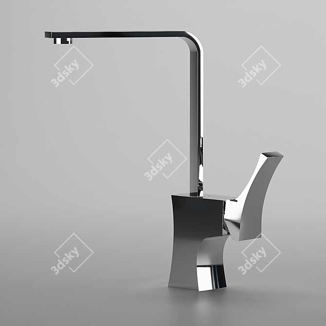BenYehuda Modern Rotatable Faucet 3D model image 1