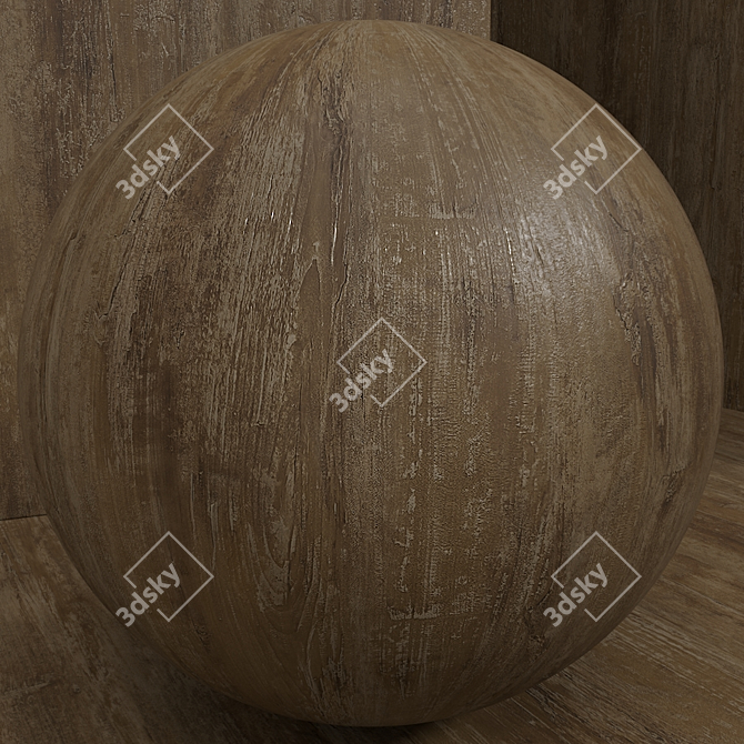 Seamless Wood Material Set 3D model image 4