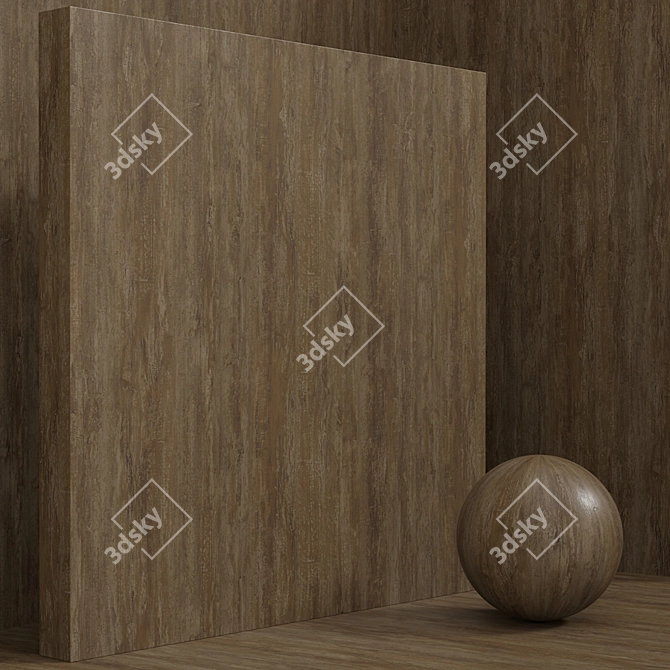 Seamless Wood Material Set 3D model image 5