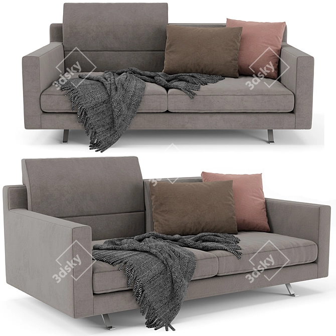 Modern Frigerio James Sofa: Perfect Blend of Comfort and Style 3D model image 1