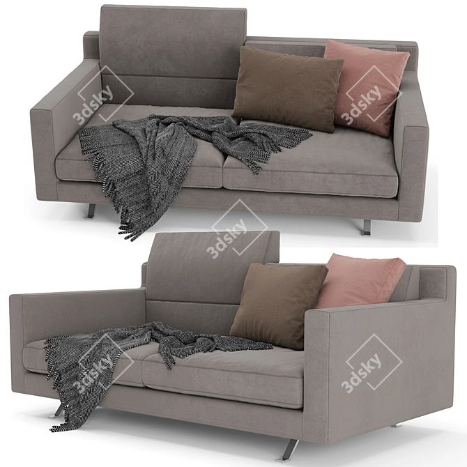 Modern Frigerio James Sofa: Perfect Blend of Comfort and Style 3D model image 2