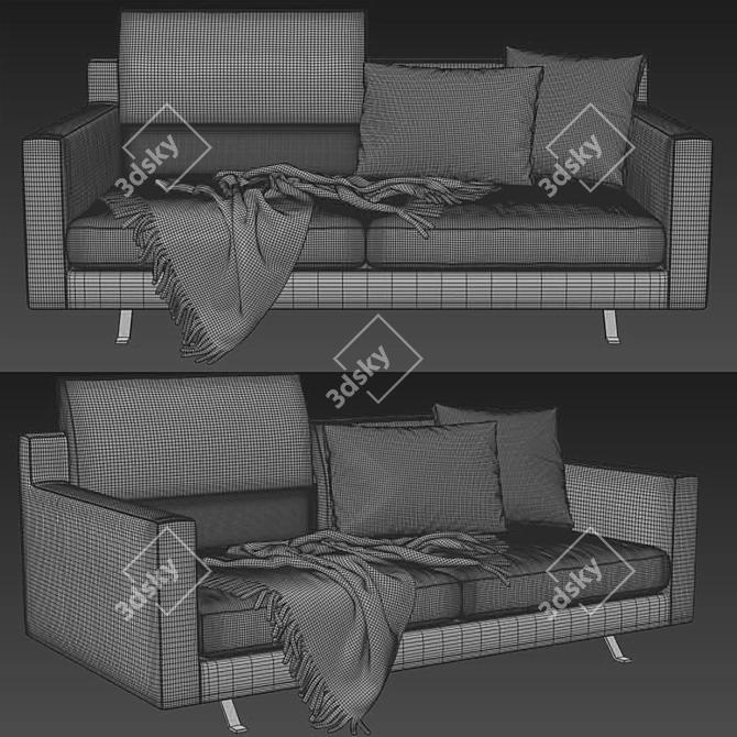 Modern Frigerio James Sofa: Perfect Blend of Comfort and Style 3D model image 3