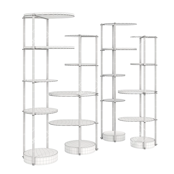 Modular Bookshelf: Doge Design 3D model image 2