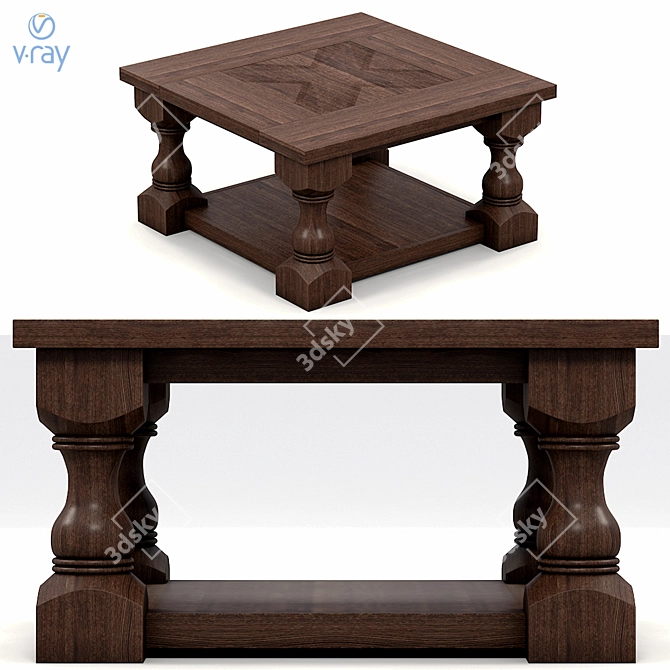Convertible Desk Sofa: Versatile and Stylish 3D model image 1
