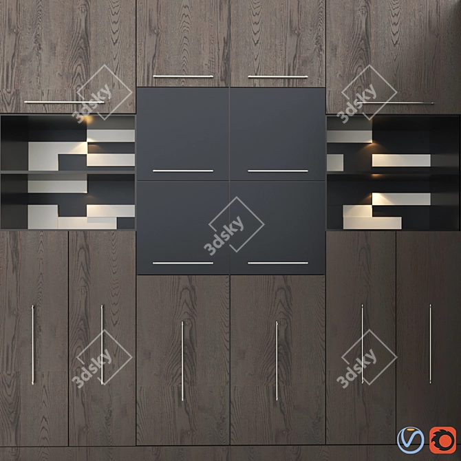 Sleek Kitchen Wonderland 3D model image 5