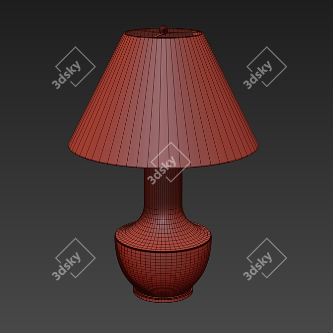 Elegant Lambay Table Lamp 3D model image 2