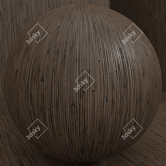 Bamboo Wood Seamless Material Set 93 - (Material (Wood, Bamboo)) 3D model image 3