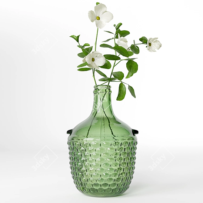 Zara Glass Vases Set of 3 3D model image 4