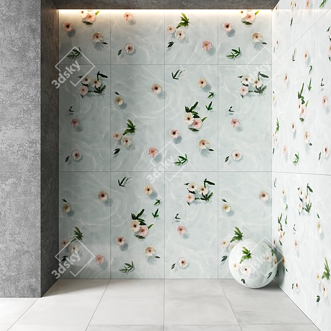 Elevate Your Space with PAPER41 LUX Tiles 3D model image 2