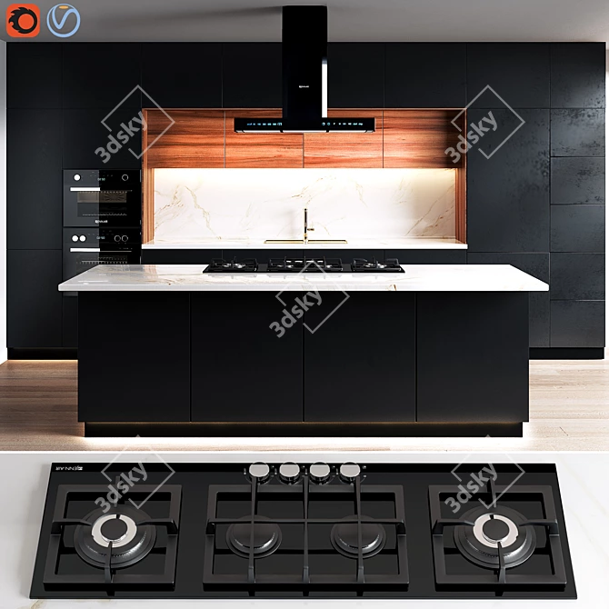 Versatile Kitchen Essentials: 2015 Edition 3D model image 1