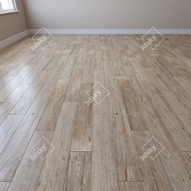 Lenda Oak Porcelain Tile - Elegant Spanish Collection 3D model image 1