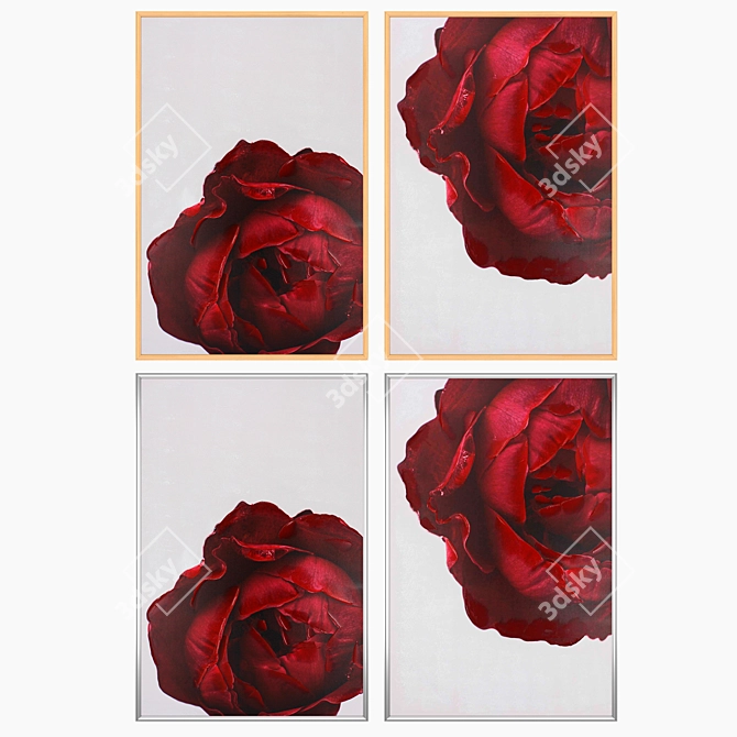 Elegant Wall Art Set No. 780 3D model image 3