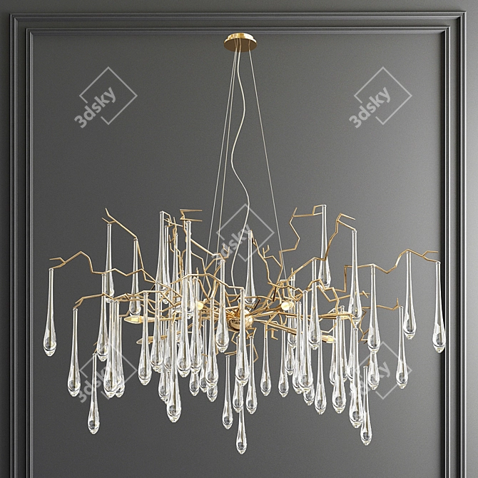 Luxurious Chandelier Collection: Exquisite Designs 3D model image 2