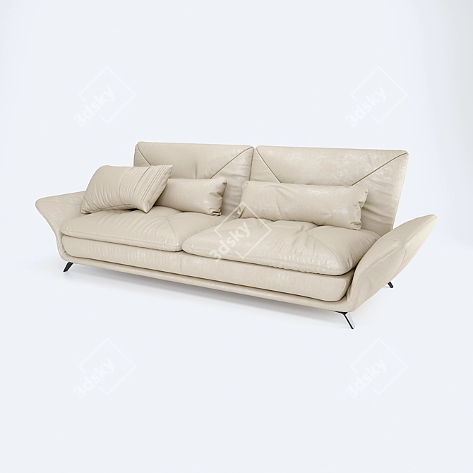 Luxurious Roche-Bobois Amber Sofa 3D model image 4